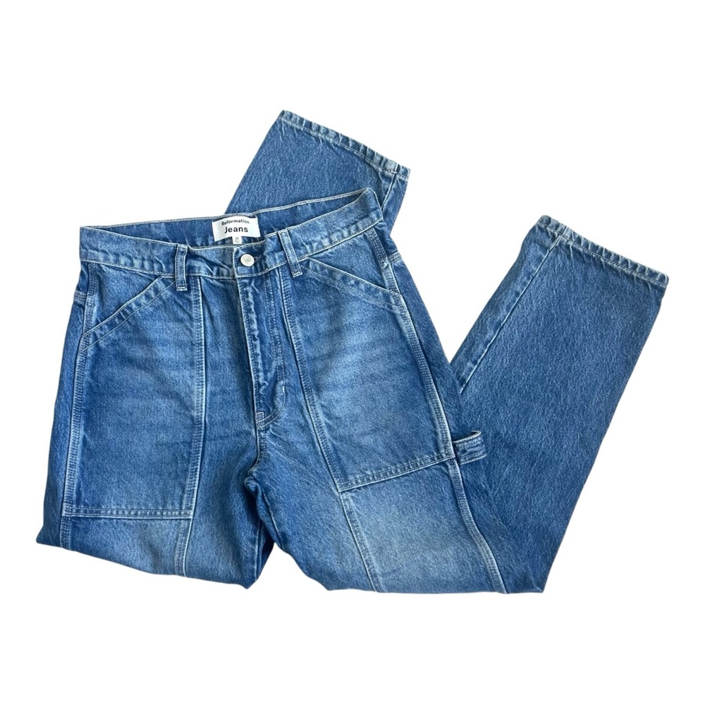 NWOT Reformation Kealy Carpenter High Rise Relaxed Jeans - Picture 2 of 9
